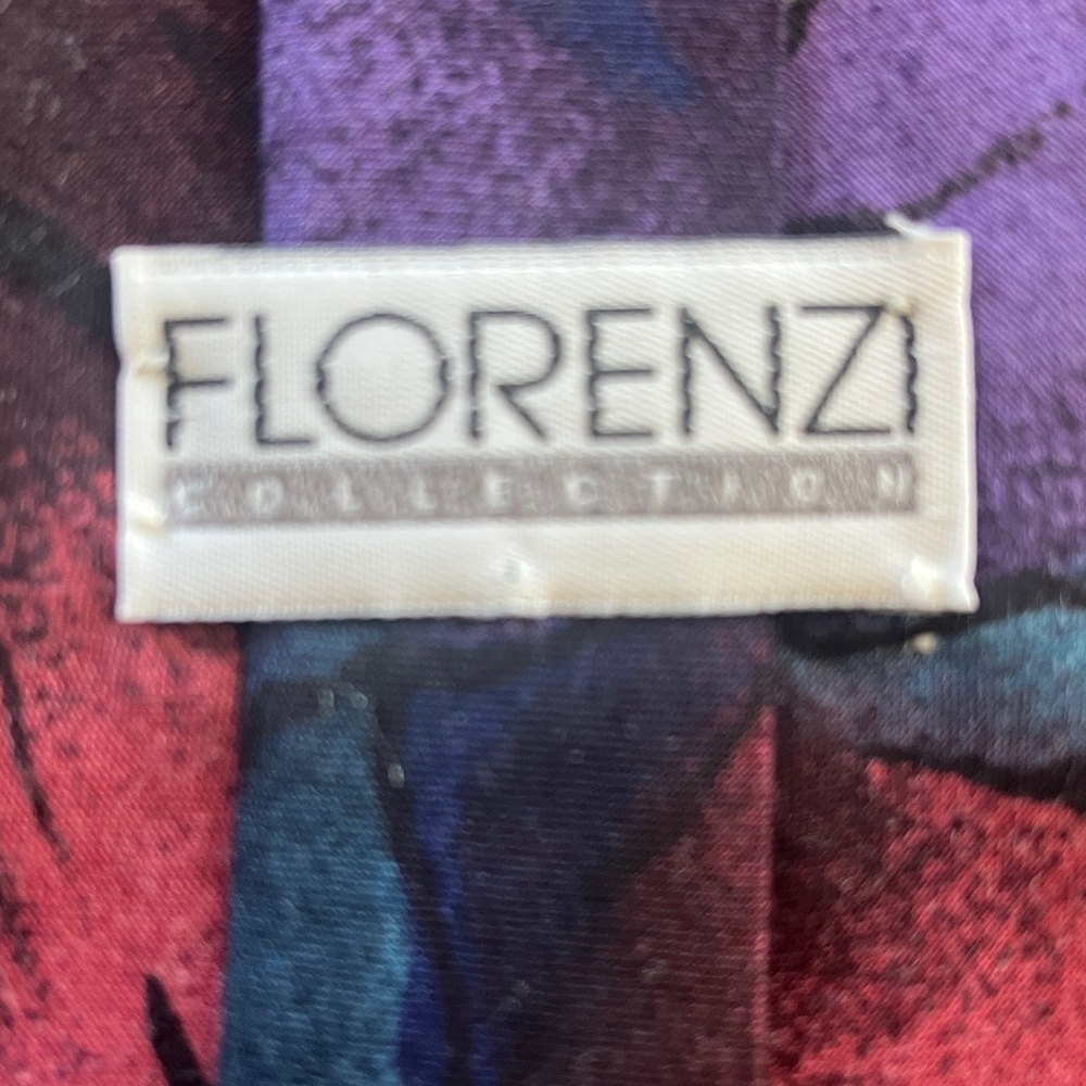 Multicolor Floral Men's Tie - Picture 2 of 3